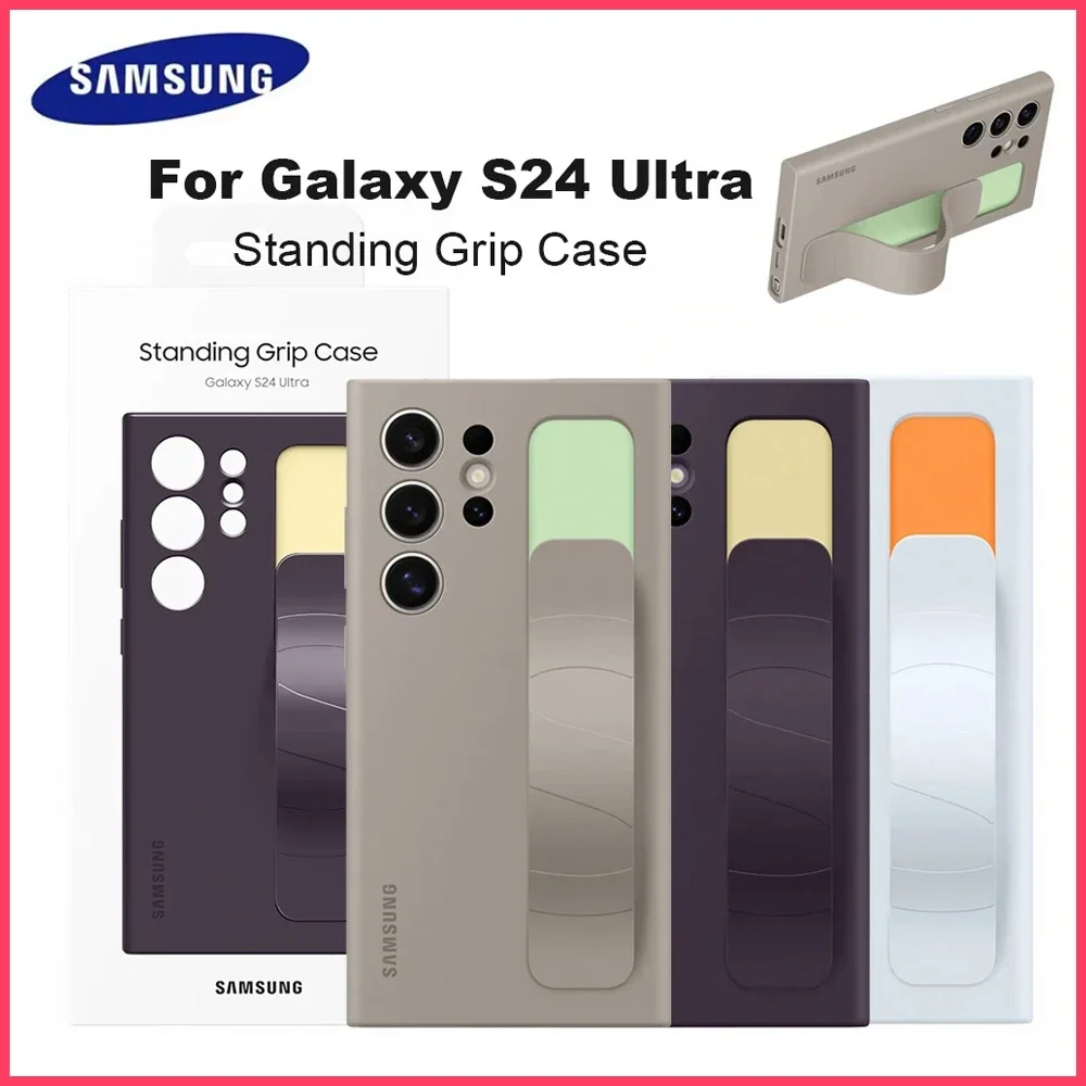 For Original SAMSUNG Standing Grip Case For S24 Ultra S24Ultra Standing Grip Case genuine