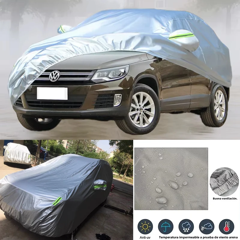 

For Volkswagen Tiguan Outdoor Protection Full Car Covers Snow Cover Sunshade Waterproof Dustproof Exterior Car Accessories