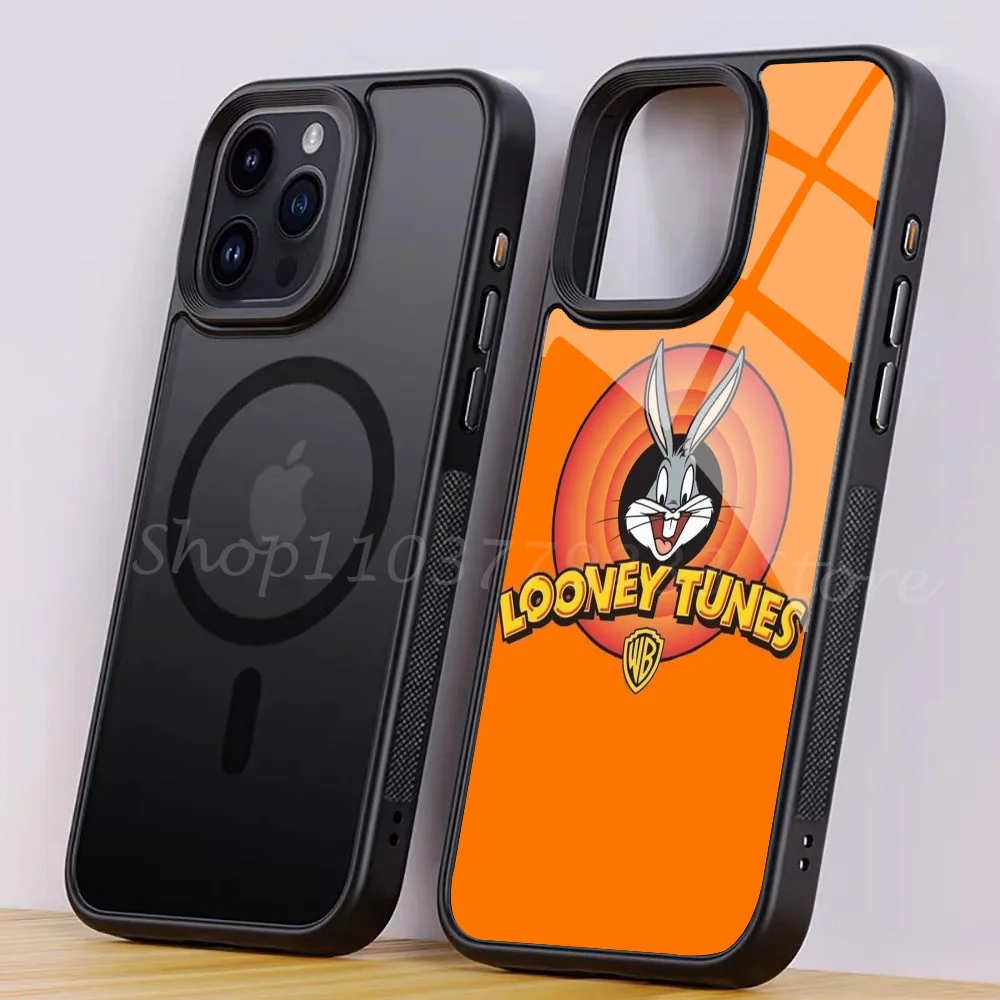 Looney Tunes Phone Case Strong Magnetic For IPhone 15 14 13 Pro Max 11 12 Mini For Magsafe