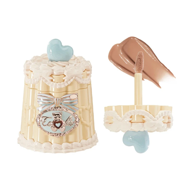 フラワーノーズ スウィーティーベア レディースリップスティック - グロッシーフィニッシュ 長持ち ノンスティッキー ジェリーリップグレイズ メイクアップ