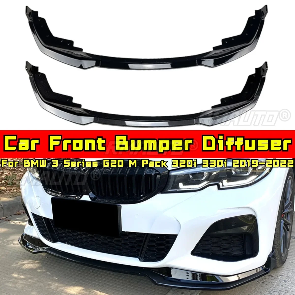 

Для BMW 3 серии G20 M Pack 320i 330i Передний бампер Спойлер Диффузор Комплект кузова для BMW 3 серии G20 M Pack 320i 330i 2019-2022
