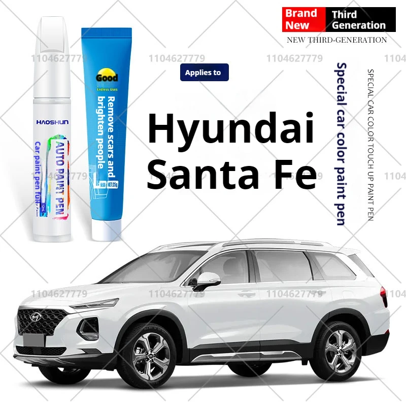 Per Hyundai Santa Fe 2000-2025 SM CM DM TM Penna di riparazione della vernice Ritocco Scratch Remover Accessori auto fai da te Nero Bianco Blu Grigio