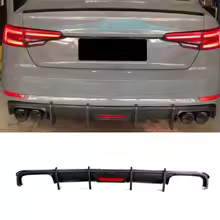 Carbon Fiber Rear Bumper Guard Body Kits Car Rear Bumper Diffuser Lip Spoiler for Audi A4 B9 Sline S4 A4 Sedan 4 Door 2017-2019 - AliExpress 