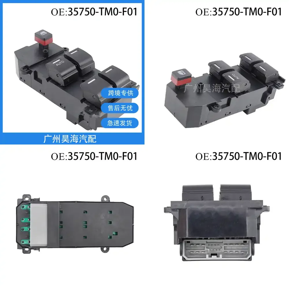

Car Window Power Window Switch for Honda City Fit 35750-TM0-F01 Auto Glass Lift Control Module Replacement Part for