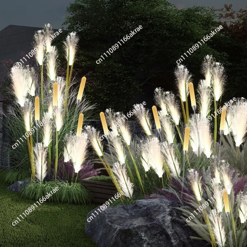 for Solar reed light luminous decoration courtyard garden landscape arrangement lawn light outdoor waterproof ambient light
