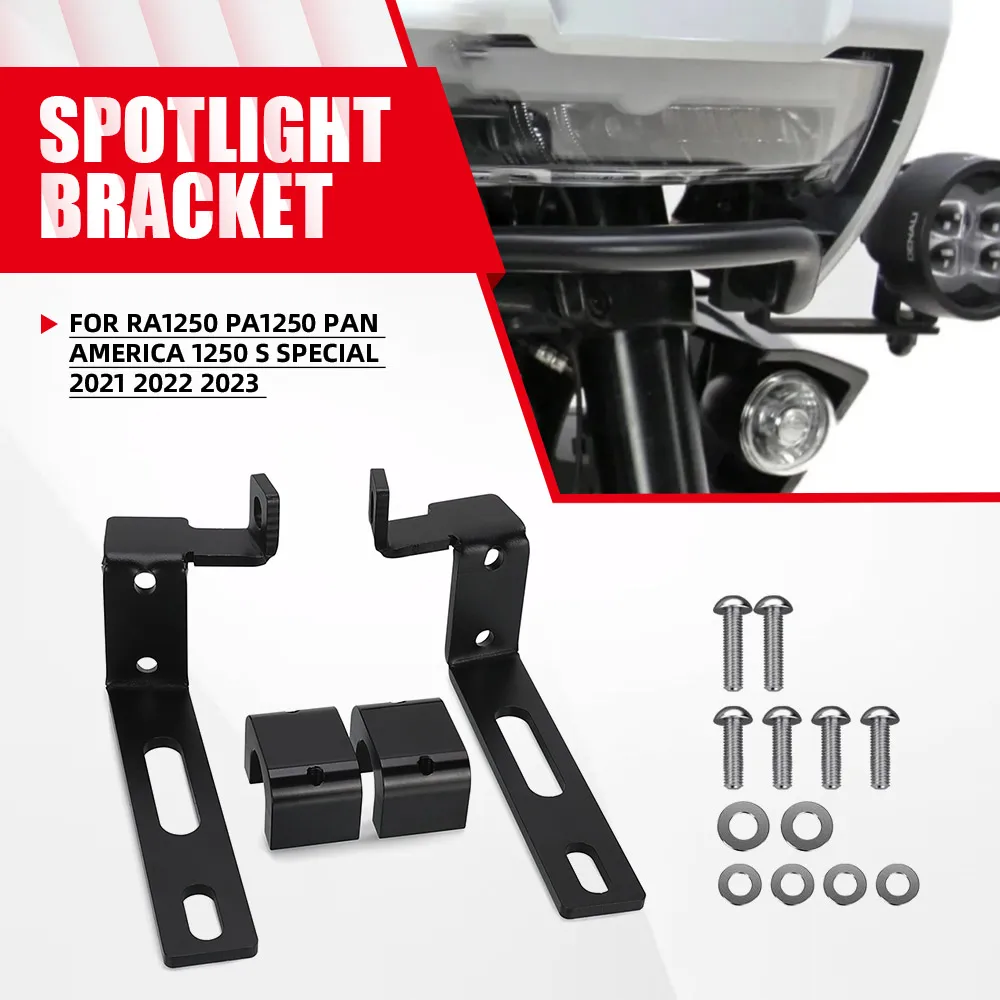 For RA1250 PA1250 Pan America 1250 S Special 2021 2022 2023 Spotlight Bracket Fog Light Auxiliary Lamp Fixed Mounting Bracket