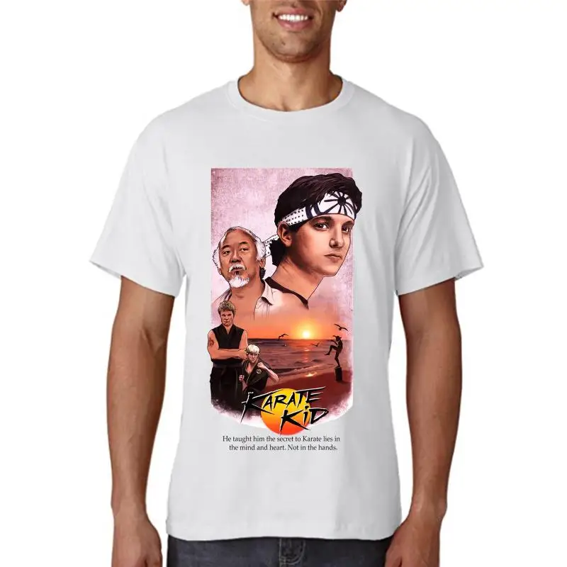 The Karate Kid V6 T-Shirt White Poster All Sizes S...5Xl