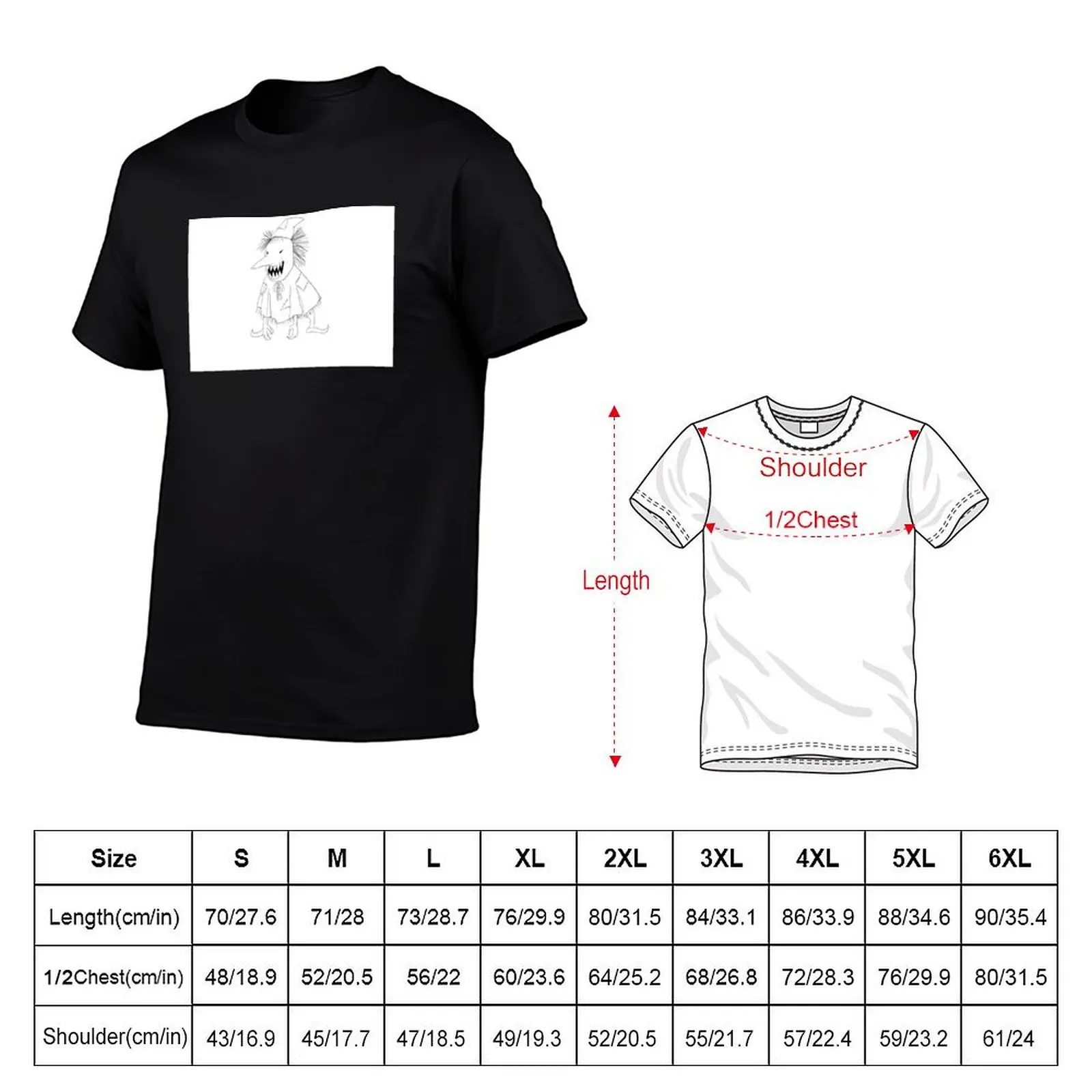 Nameless Monster T-Shirt Fashion Letter Print T-Shirt