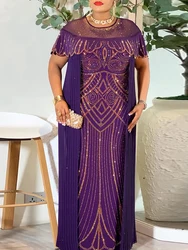2026 Spring Dresses For Women Dubai African Wedding Party Prom Evening Gown Dashiki Pleated Maxi Robe Office Ladies Clothing
