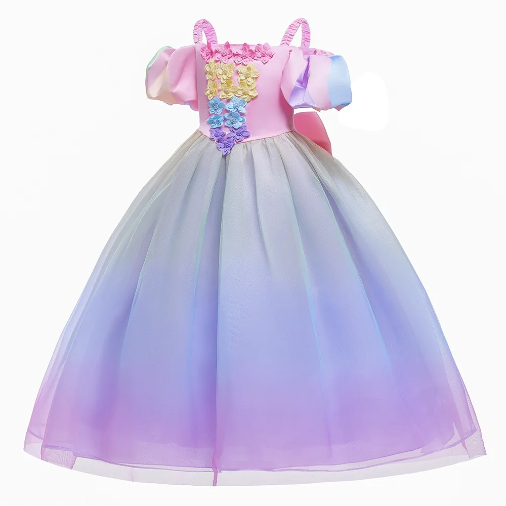 Girls Party Dresses Princess Cosplay Children Dress Christmas Holiday Ball Gown Elegant Baby Skirt Vestidos 100cm-150cm