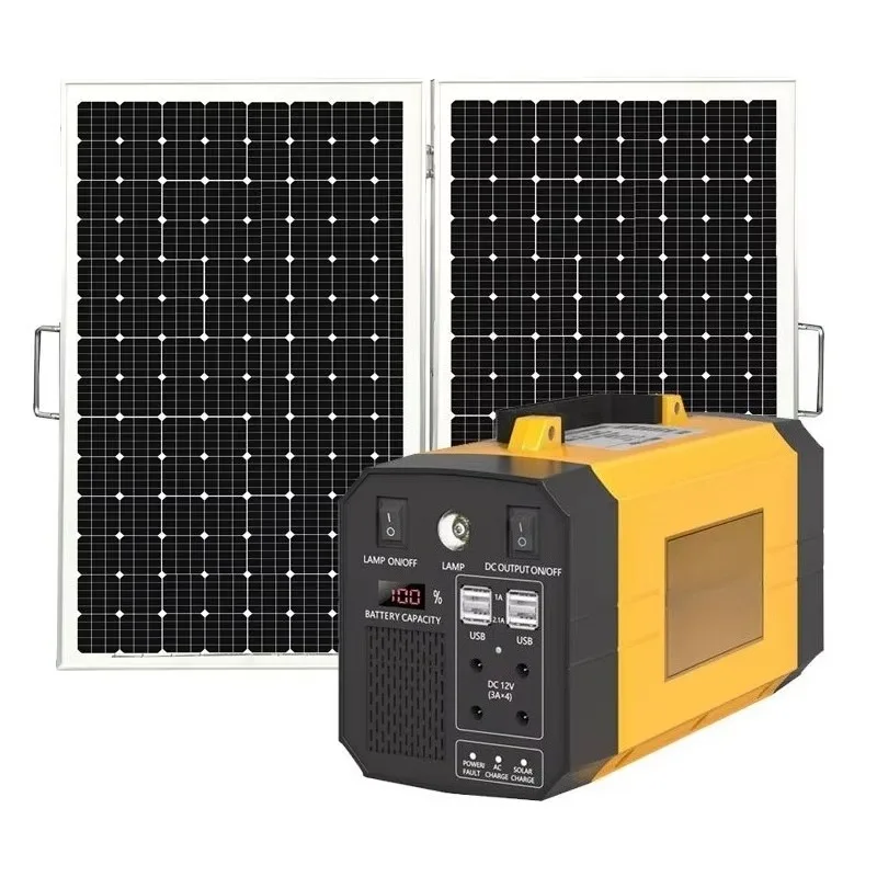 Large Capacity 110V Portable Solar Power Station For Outdoor Camping Home And RV Emergency Use High Efficiency Solar Charging