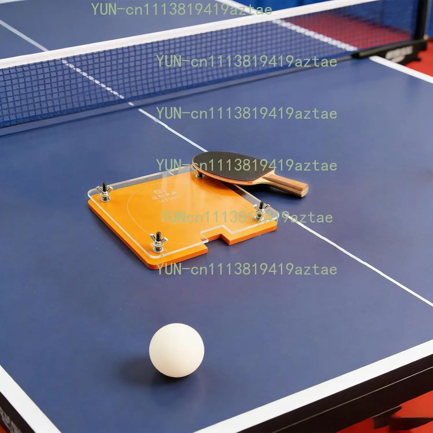 Table Tennis Racket Presser - Tool for Cutting and Sticking Rubber Edges - for Beginner Players & Clubs in Training Games