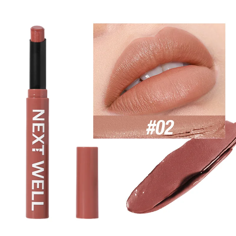 อายไลเนอร์ให้ความชุ่มชื้น 12 สีและปากกาไลเนอร์ริมฝีปากพร้อมปลายเอียง หมุนได้ เคลือบด้าน และปากกาลิปปากกาแสดงสีสดใส