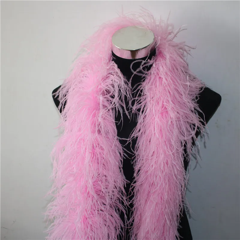 2 Meters purple ostrich feather boa Trims skirt Party/Costume fluffy ostrich feathers For Crafts DIY wedding decorations Plumes