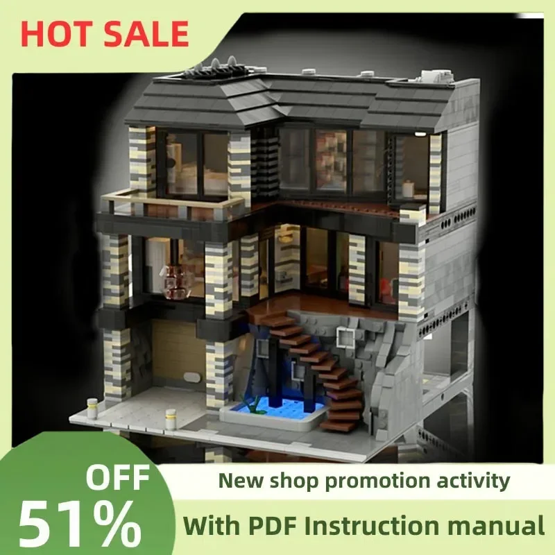 New 3001PCS City Hot Selling Street View Moc Modular Villa Imperia Model Custom Puzzle Diy Creative Ideas KidToy Birthday Gift