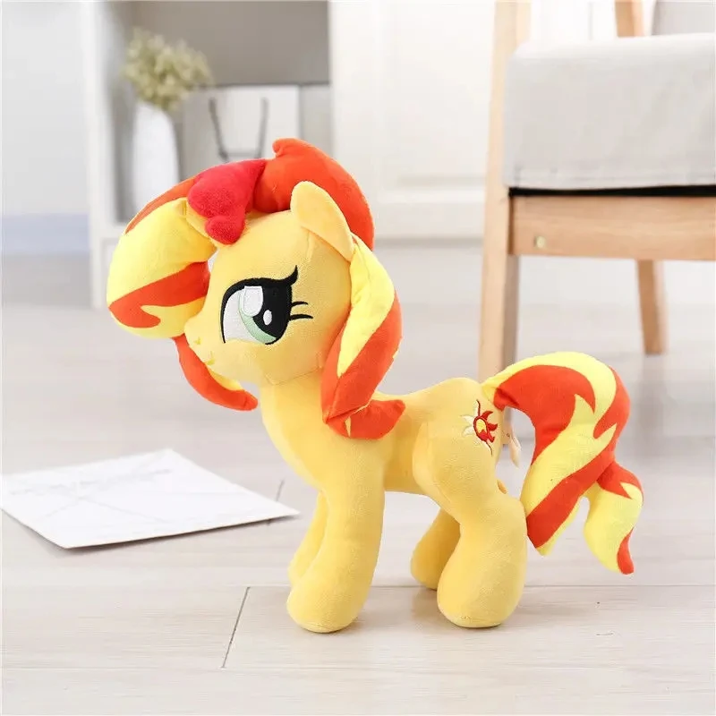 Cartoon Characters Sunset Shimmer Horse Plush Doll Stuffed Animals Kids Toys 30CM