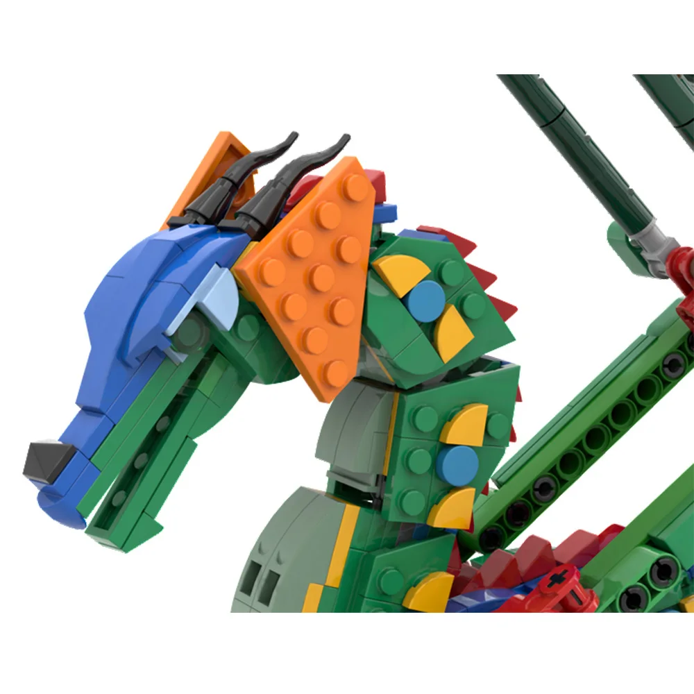 MOC RainWing Building Blocks รุ่น Animation Wings of Fire Magic Flying Dragon อิฐ DIY ประกอบของเล่นเด็กของขวัญวันเกิด