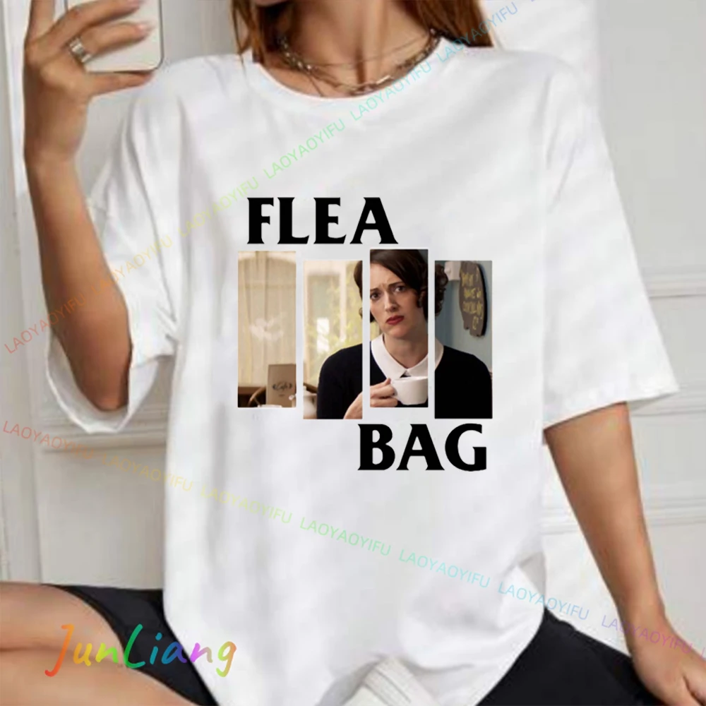 Fleabag TV Show Men's Clothing Harajuku 100% Cotton Original Mens T-shirts Goth Y2k Clothes Shirt T-shirt Sweatshirts