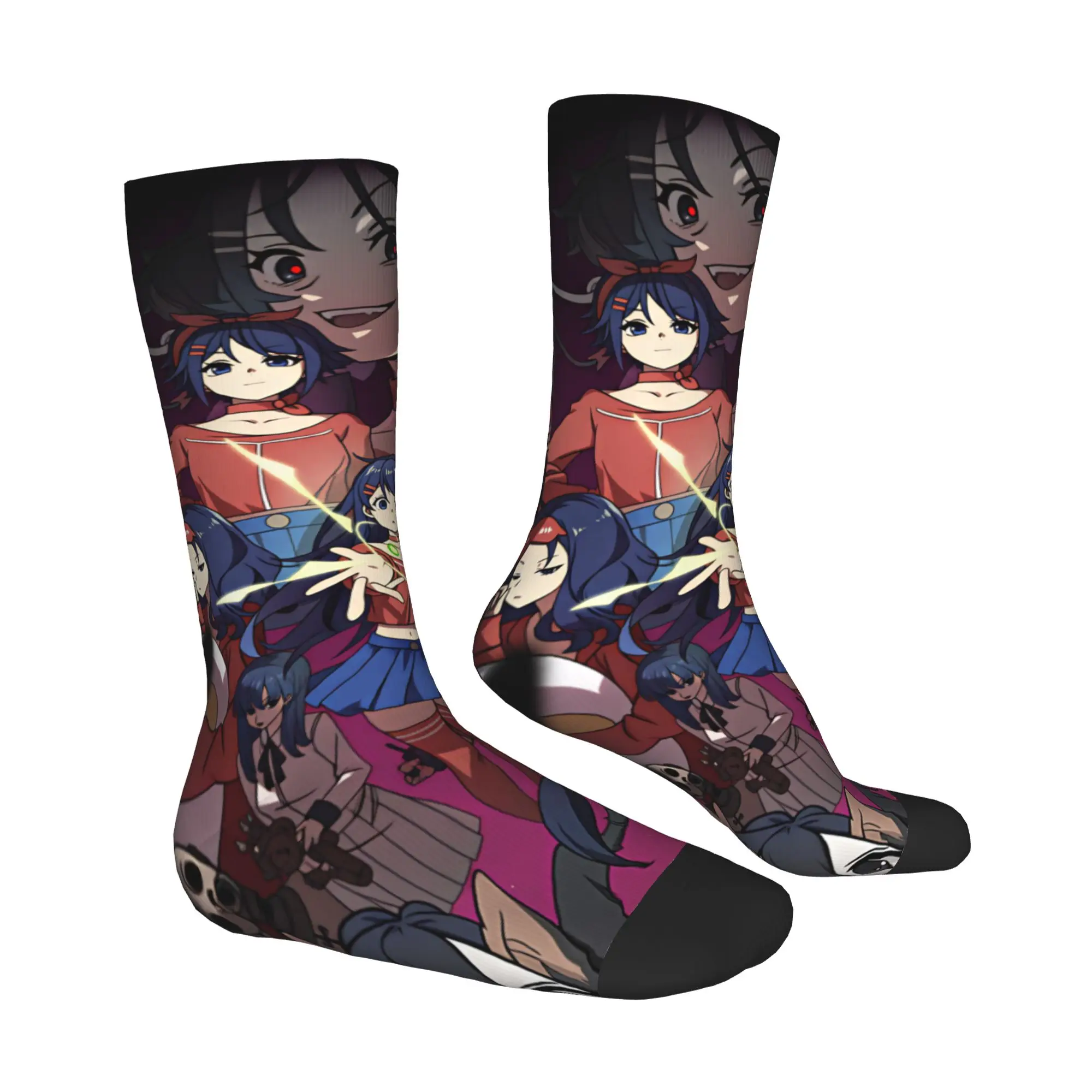 Cute Men's Anime M-MiSide Dress Socks Unisex Comfortable Warm 3D Printing Game Crew Socks
