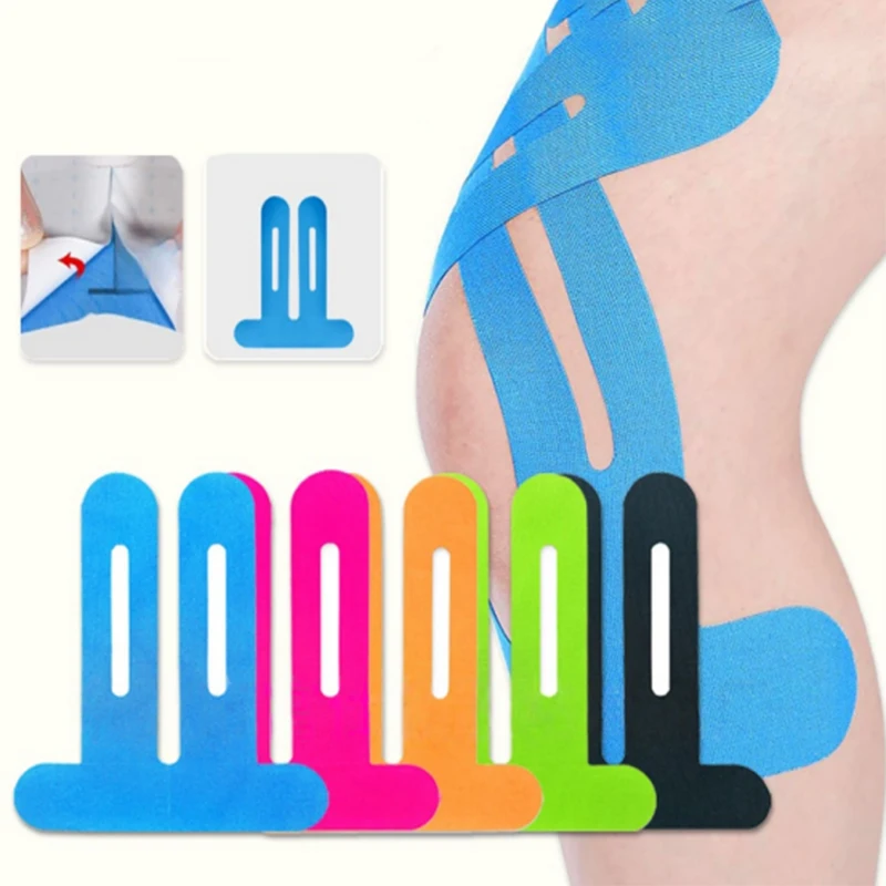 10Pcs Specialized Athlete Bandages Climbing Knee Guards Muscle Patches No Need for Cutting One-piece Design for Running