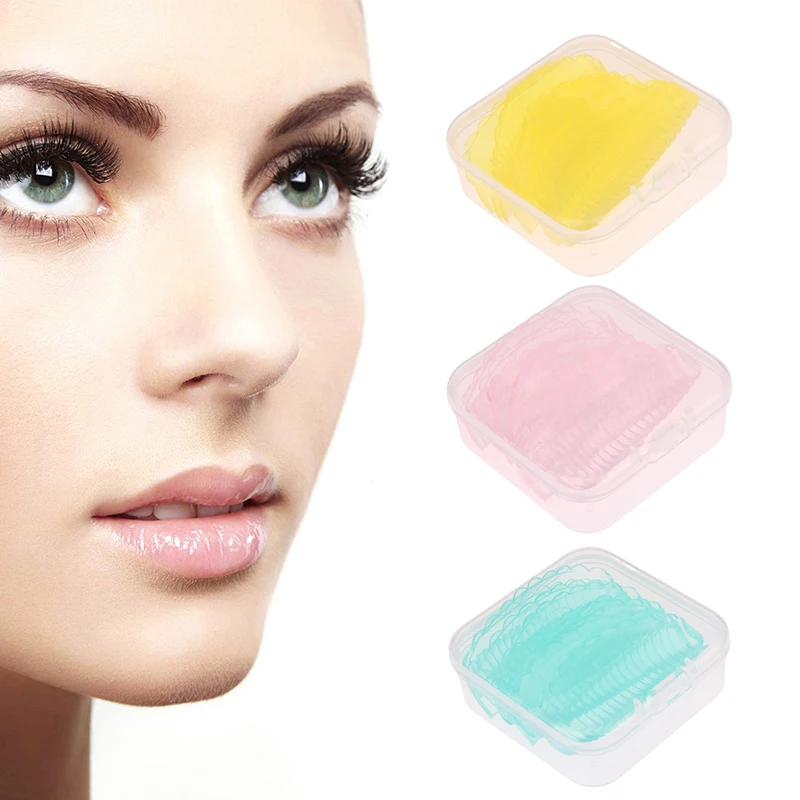 4 Pairs 4 Size Lash Lift Silicone Pads Eyelash Perm 3D Curler Eye Patches Applicator Tools Eyelashes Extension Accessories