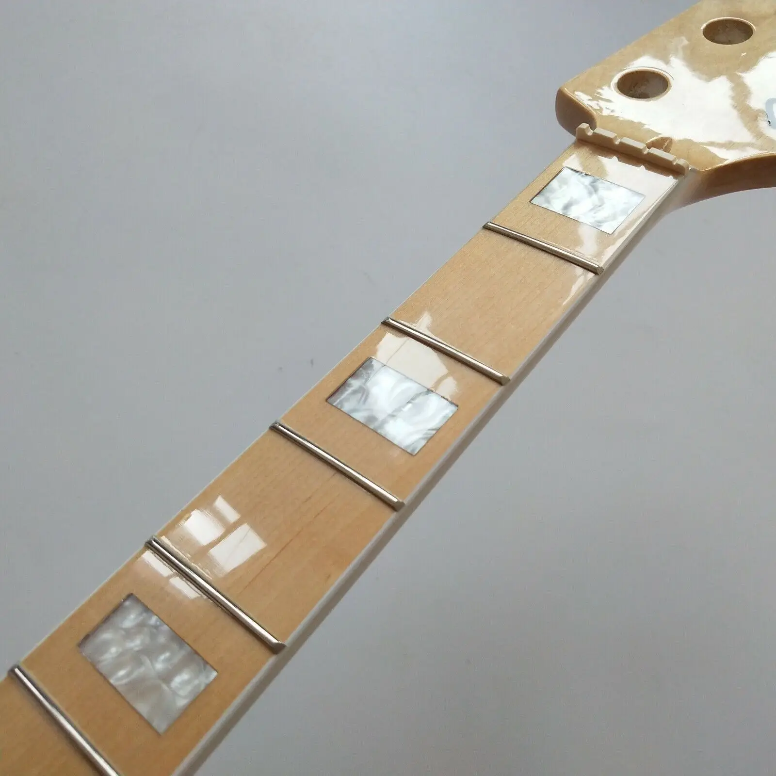 Maple JAZZ bass guitar neck parts 20fret 34inch Block Inlay Maple wood Fretboard