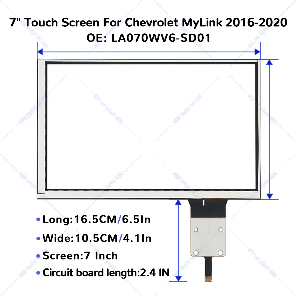 7 Inch Glass Touch Screen LA070WV6 SD 01 for Chevrolet MyLink 2 Car DVD Audio Multimedia Player Navigation Radio