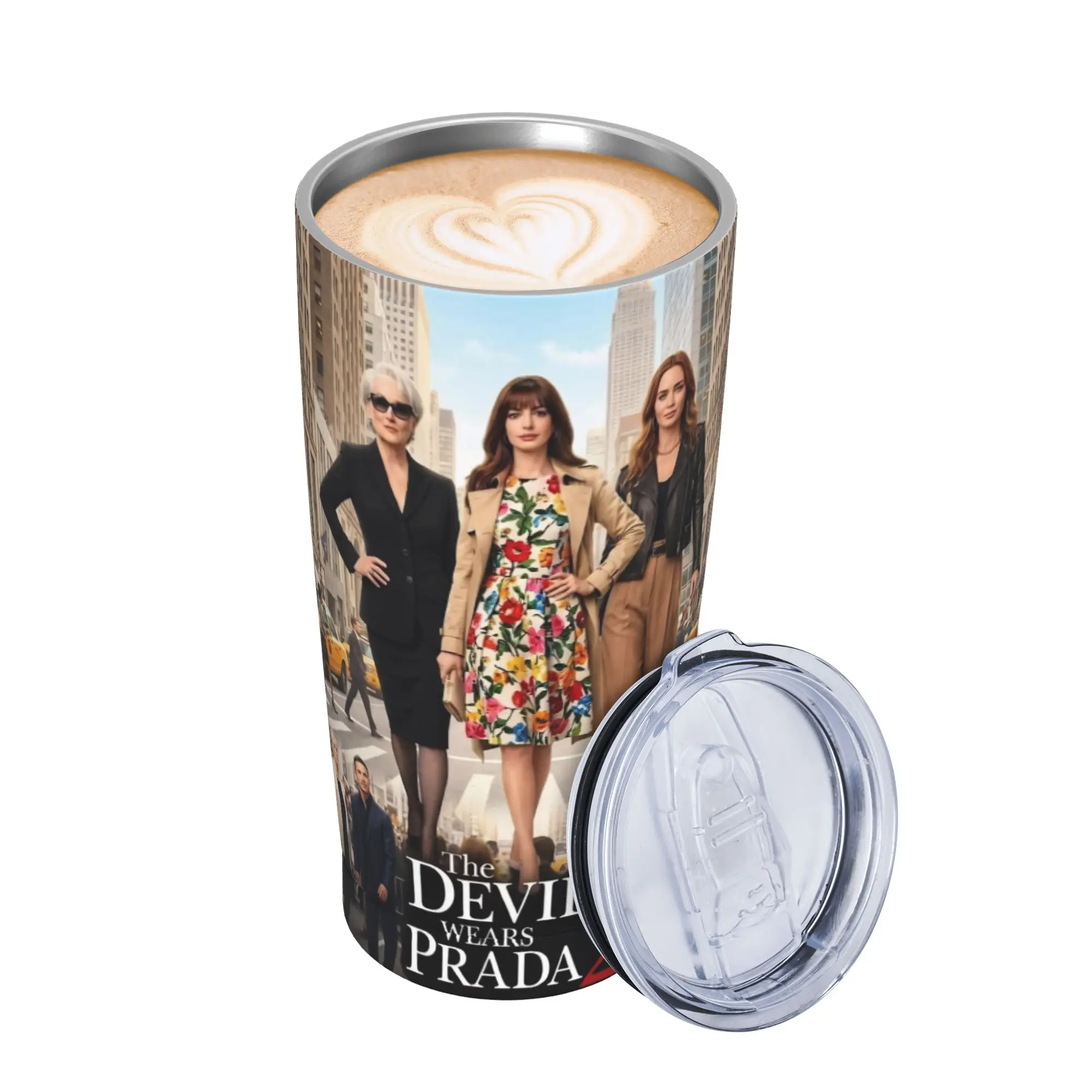 The Devil Wears Pradas 2 Moive Tumbler Vacuum Insulated  Thermal Cup Stainless Steel Car Mugs Water Bottle 20oz