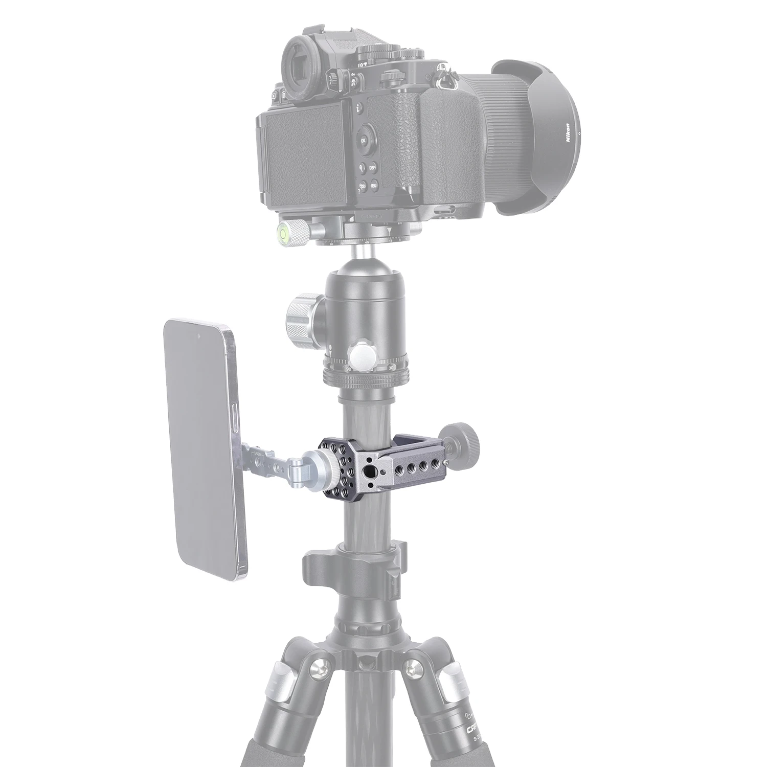 Niceyrig C-Clamp Metalowy Uchwyt Biurkowy do Kamery/Smartfona, Regulowany Zacisk Biurkowy z Mocowaniem Cold Shoe i Szyną Nato — zdjęcie produktu 5