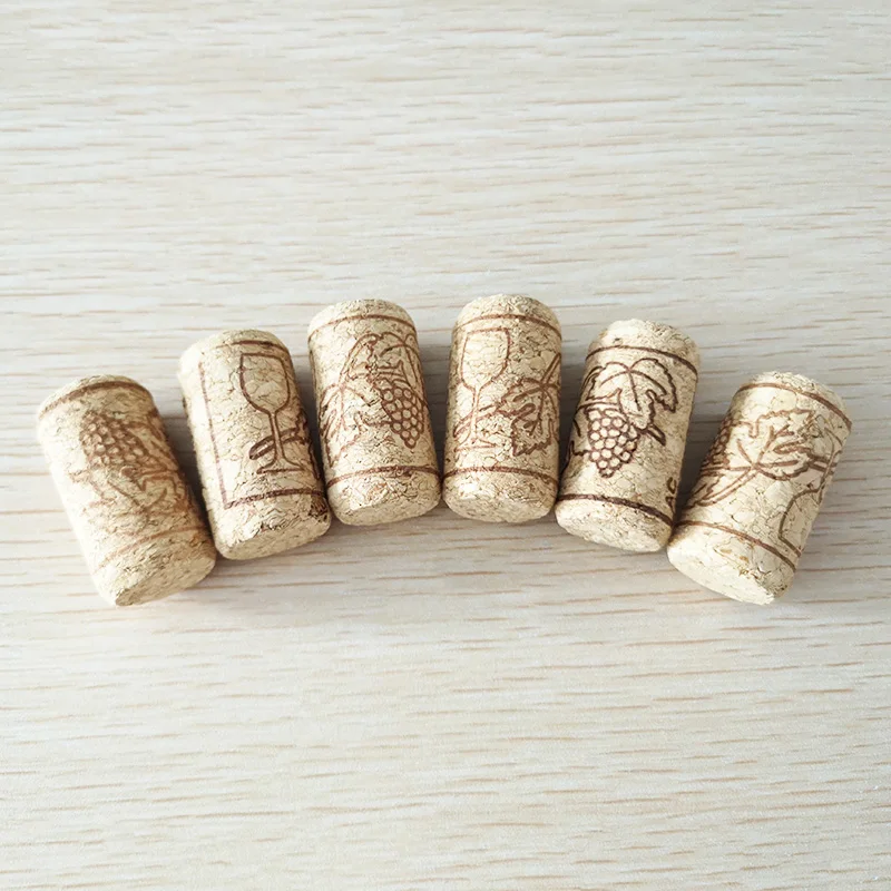 6pcs/set Wood Corks Straight Wine Bottle Stopper Corks Wine Stoppers Bottle Plug Bar Tools Wine Cork Wooden Sealing Caps