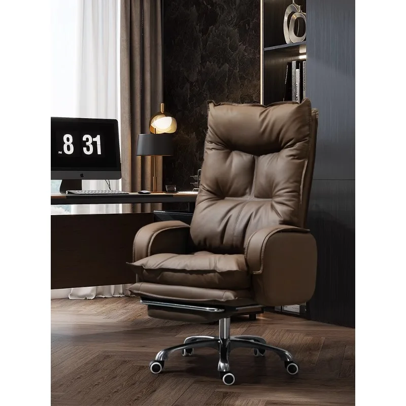 Boss chair, comfortable for home use, sedentary office chair, business sofa, study seat, reclining option