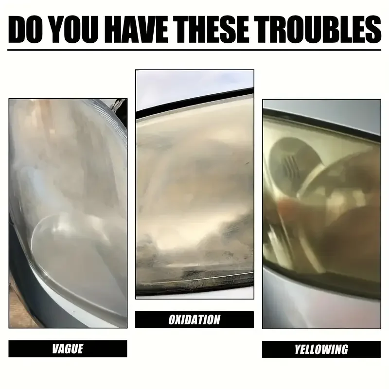 رذاذ ترميم المصباح: لا حاجة إلى صنفرة، يصلح العدسات الغائمة على الفور، ويعيد اللمعان مع طلاء واقي متين