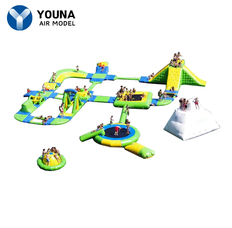 Inflatable Jumping Trampoline for Adults, Floating Water Park Games