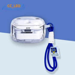 For JBL TUNE Beam 2 Case Clear Soft Case Cute Lanyard Pendant Shockproof Shell JBL TUNE Beam 2 Transparent Protective Cover