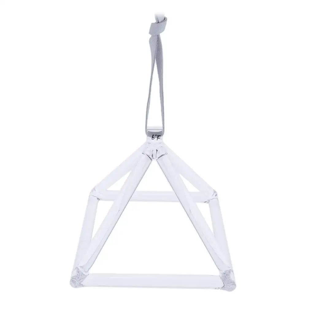 

6" Tuned Note G Quartz Crystal Singing Bowl Pyramid Hand Percussion