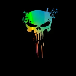 Skull Sticker Reflective Decal Stickers Waterproof Sun Protection Universal Car Motorbike Decoration Accessories16.2cm*11.4cm
