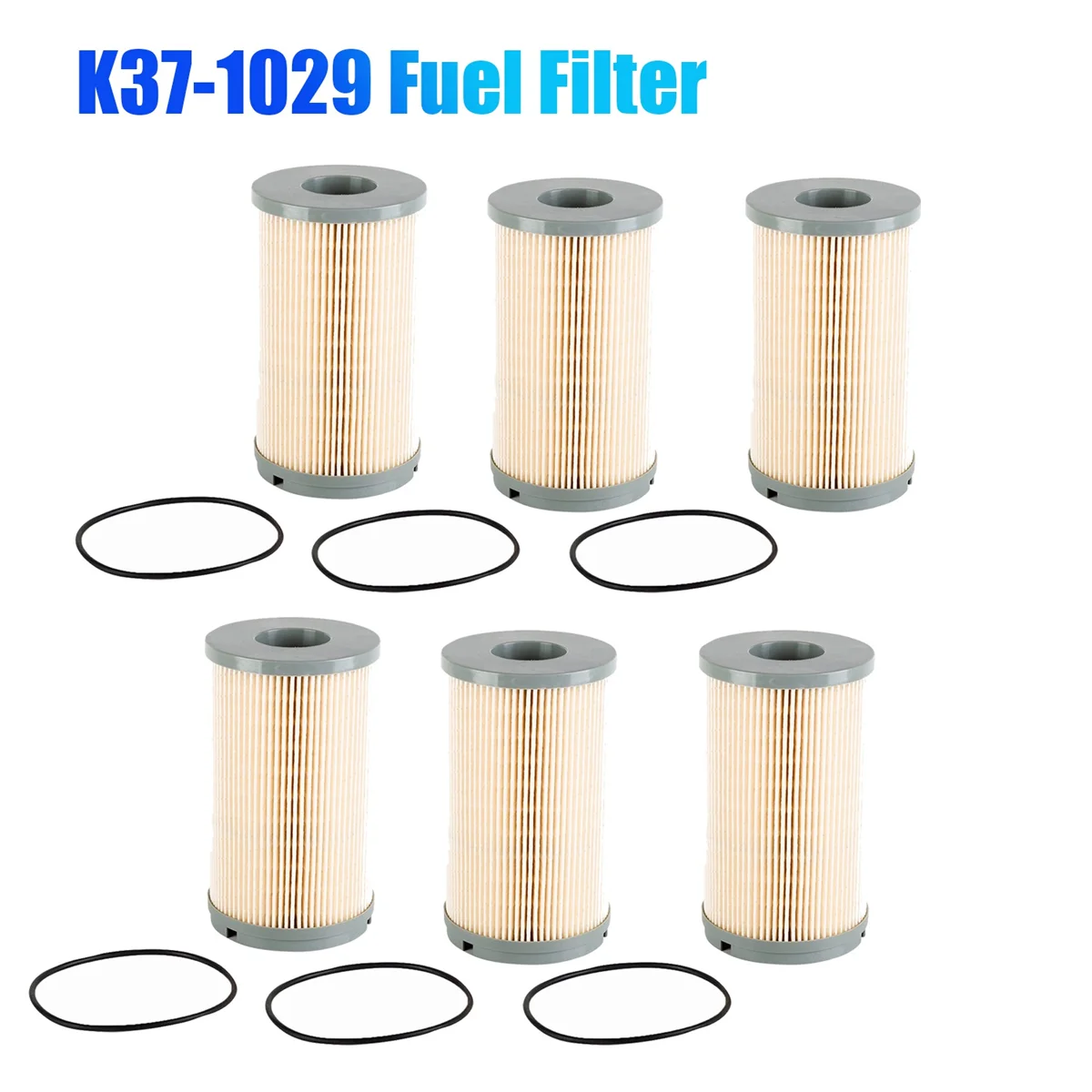 6Pcs/Lot K37-1029 Fuel Filter Fit for Peterbilt Kenworth FS20172 K37-1012 K37-1011