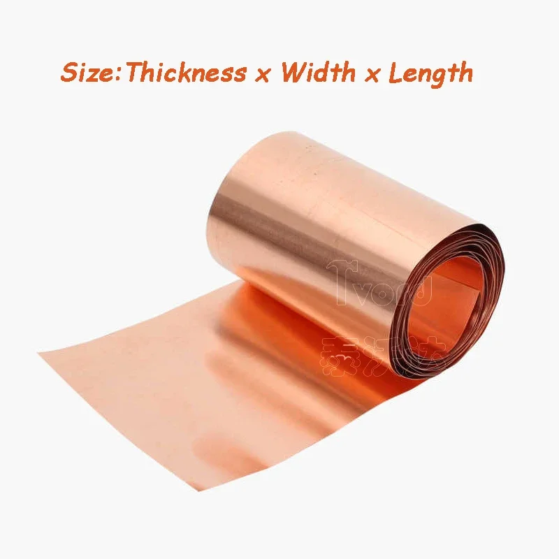 0.01 ~ 0.25 مللي متر T2 حزام النحاس النحاس النقي رقيقة جدا النحاس احباط النحاس ورقة لفة لوحة سميكة التأريض موصل بالوعة الحرارة #3