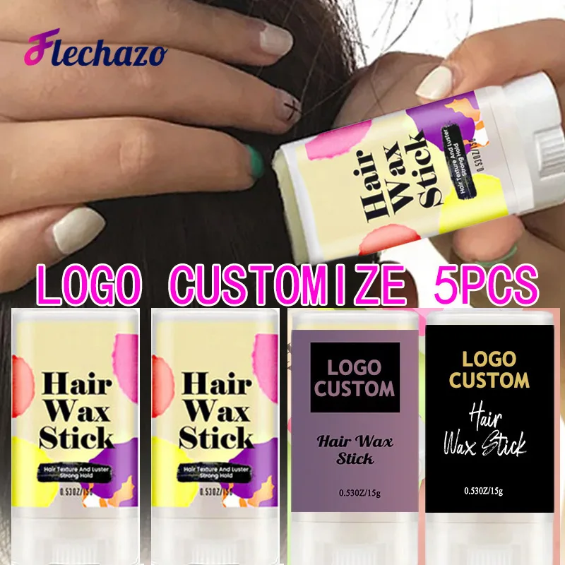 

Восковая палочка для волос с индивидуальным логотипом, 5 шт., помада для волос, чтобы сохранять отслаивается, 15 г, помада для волос, палочка для гладких хвостов сзади, приподнятые булочки