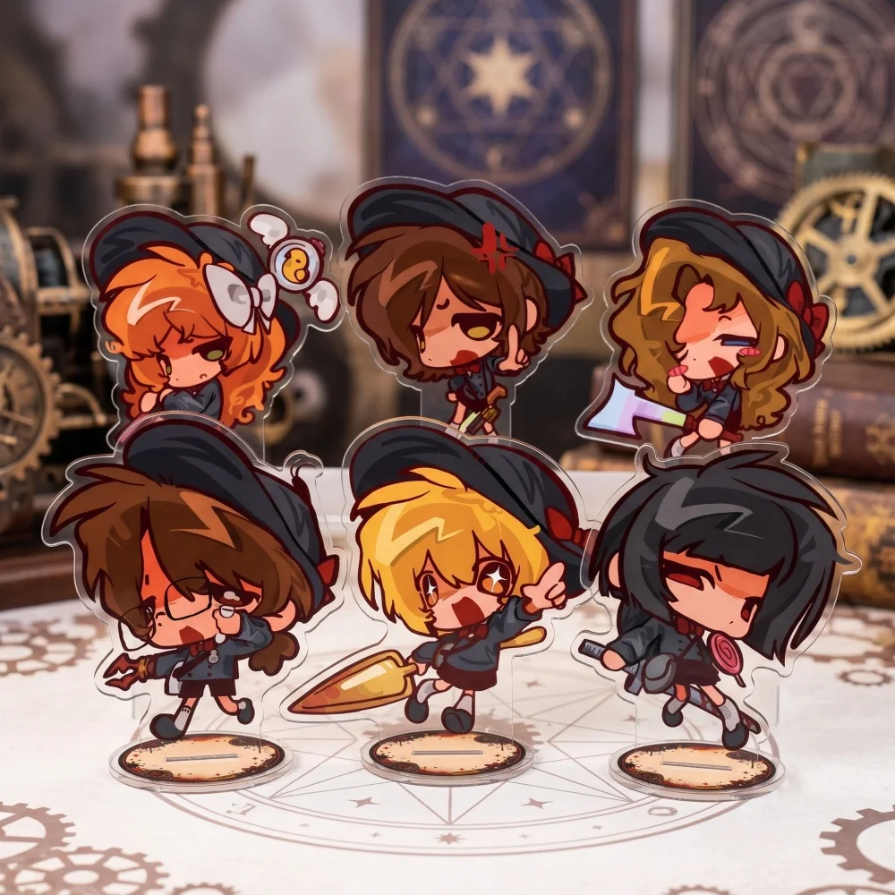 Anime Limbus Company 10CM Chibi Acrylic Keychain Stand Game Character Table Decoration Collectible Gift for Gaming Lovers