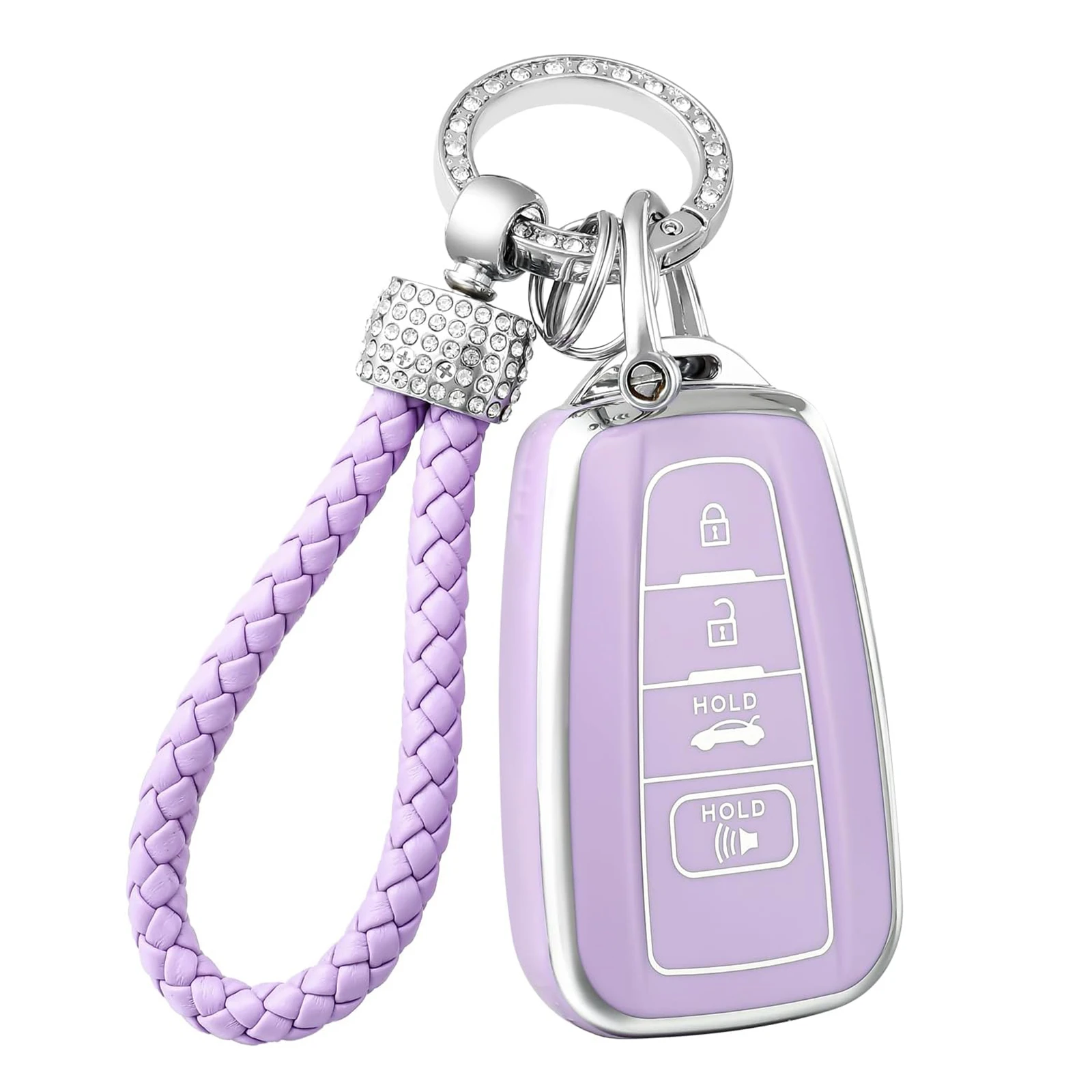 4 أزرار حافظة مفاتيح السيارة لتويوتا كورولا Rav4 كامري 70 برادو راف 150 حقوق الإنسان أفالون لاند كروزر بريوس المفاتيح