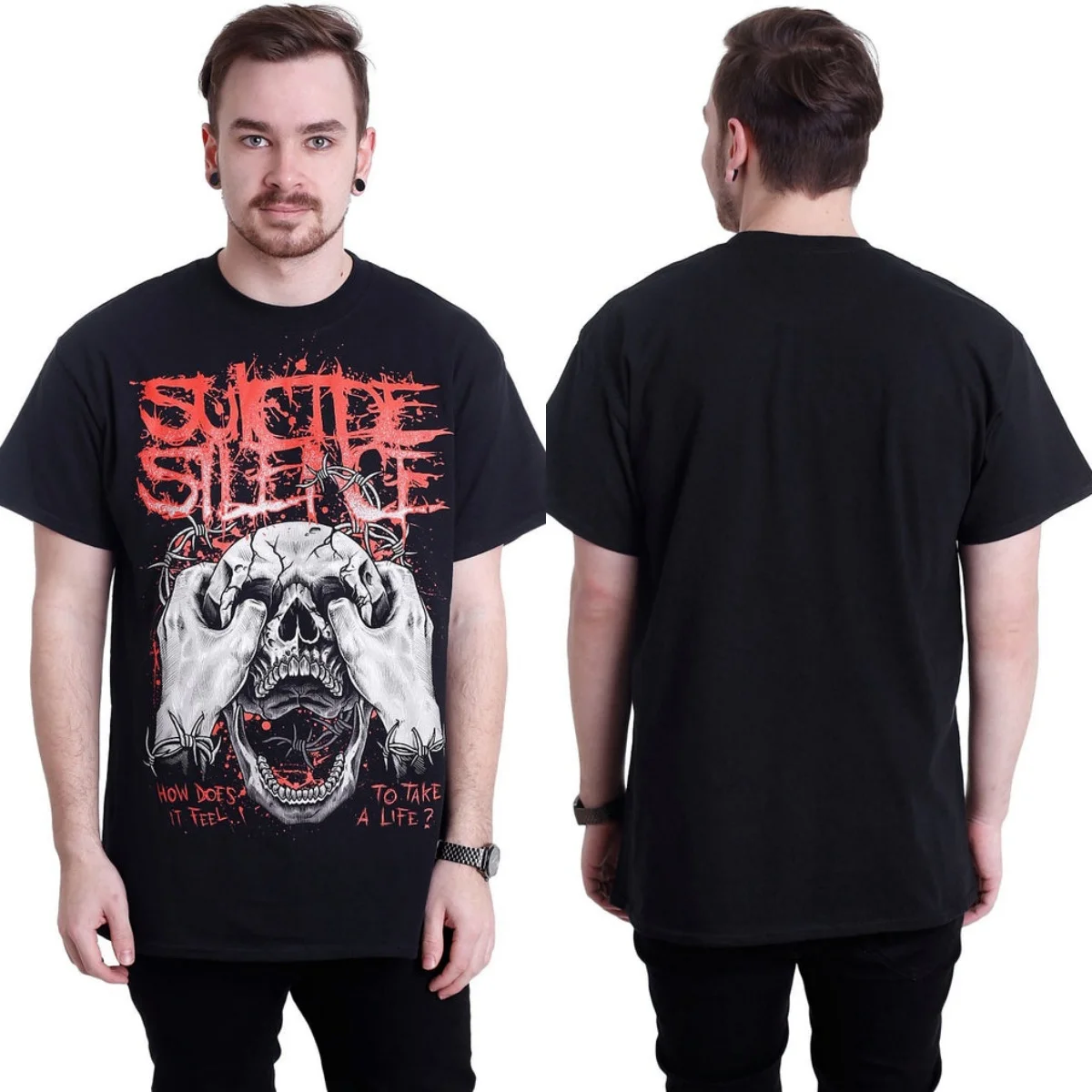 Fit Suicide Silence Graphic Cotton T-shirt Unisex Summer Short Sleeve Fashion Brand Tee Luxury Casual Vintage Tees view 2
