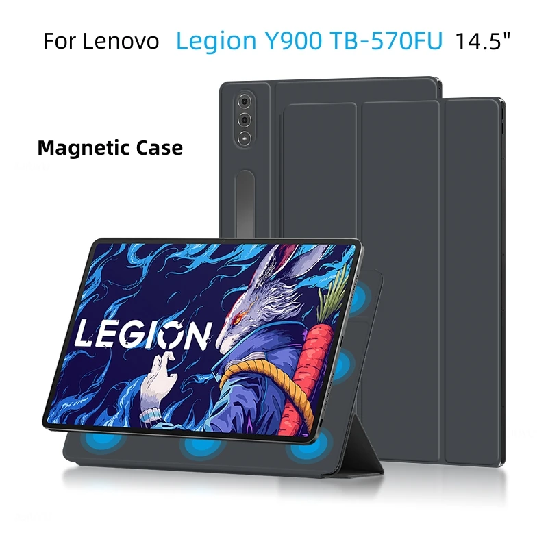 

Case For Lenovo LEGION Y900 14.5" Magnetic Protective Case for Legion Y900 TB-570FU Adsorption Smart Cover With Auto Wake UP