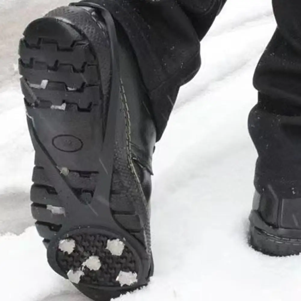 1 pair of anti slip shoe covers, outdoor anti slip artifact, winter mountaineering shoe studs, snow ground five tooth ice claws image 5