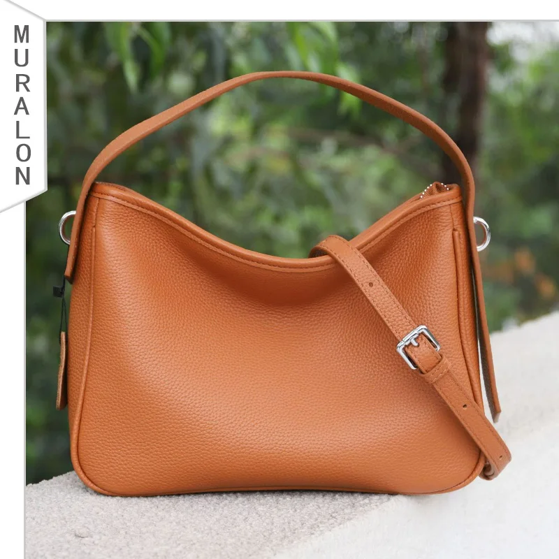 

New Fashion Tote Bag Underarm Bag Lychee Pattern TOGO Soft Cowhide Shoulder Crossbody Bag High-quality Women's Brand HandBags