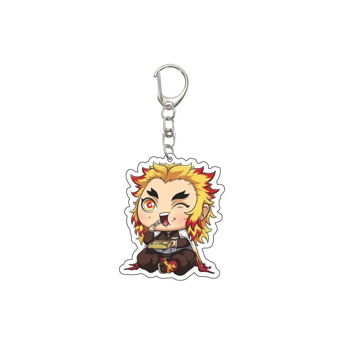 55MM Keychain Anime Demon Slayer Kamado Nezuko Kamado Tanjiro Tomioka Giyuu Kochou Shinobu Acrylic Key Chain Cute Chrismas Gifts - view 6