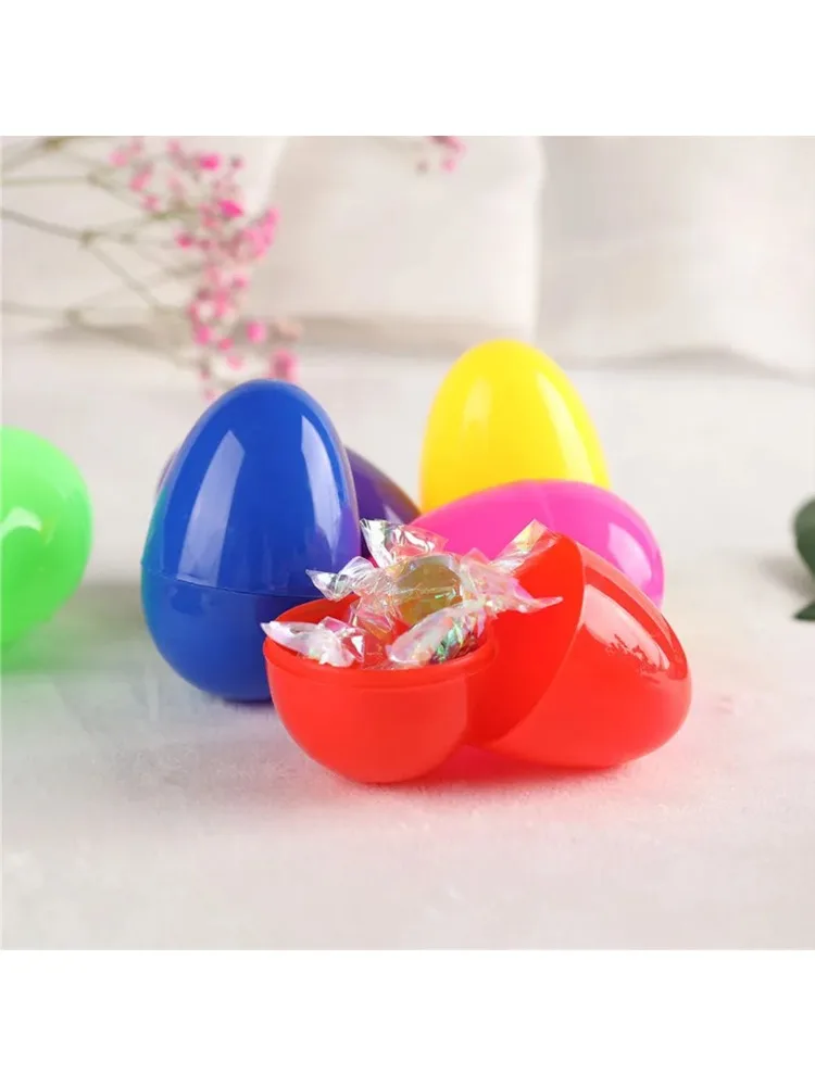 Oeufs de pâques vides colorés en vrac, remplissables pour la chasse de pâques, panier de cadeaux de fête, jouets Fidget, cadeaux pour enfants