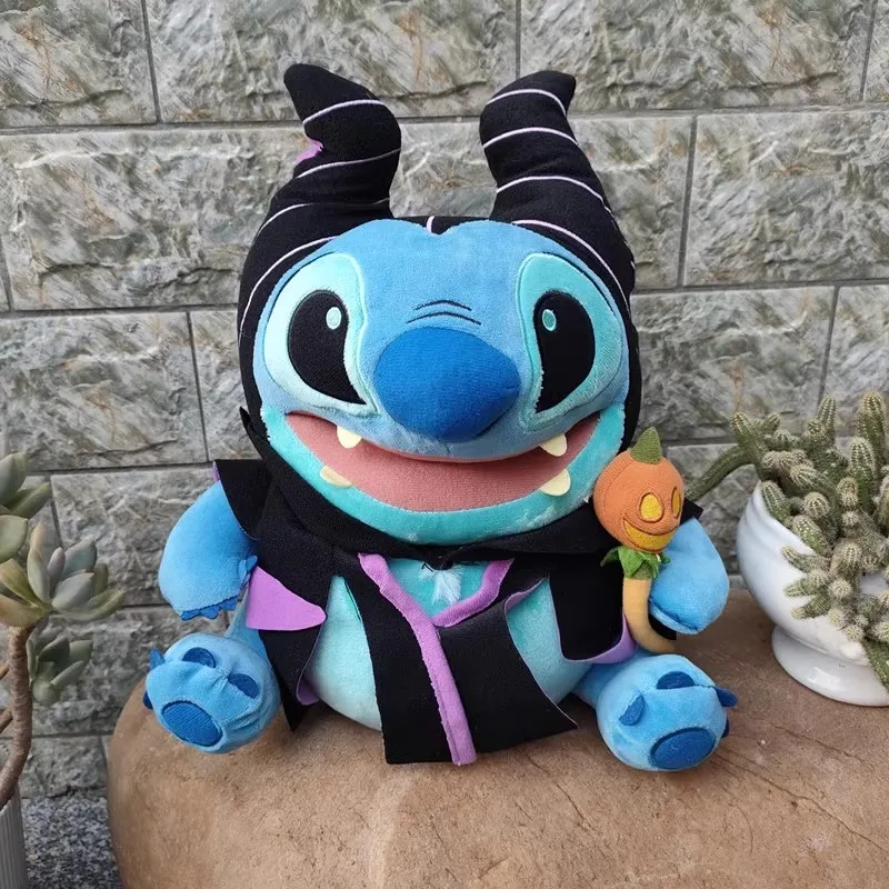 Disney Lilo & Stitch Maleficent Halloween Cospaly Soft Plush Doll Tissue Box Desktop Model Ornament Home Furnishing Articles Toy