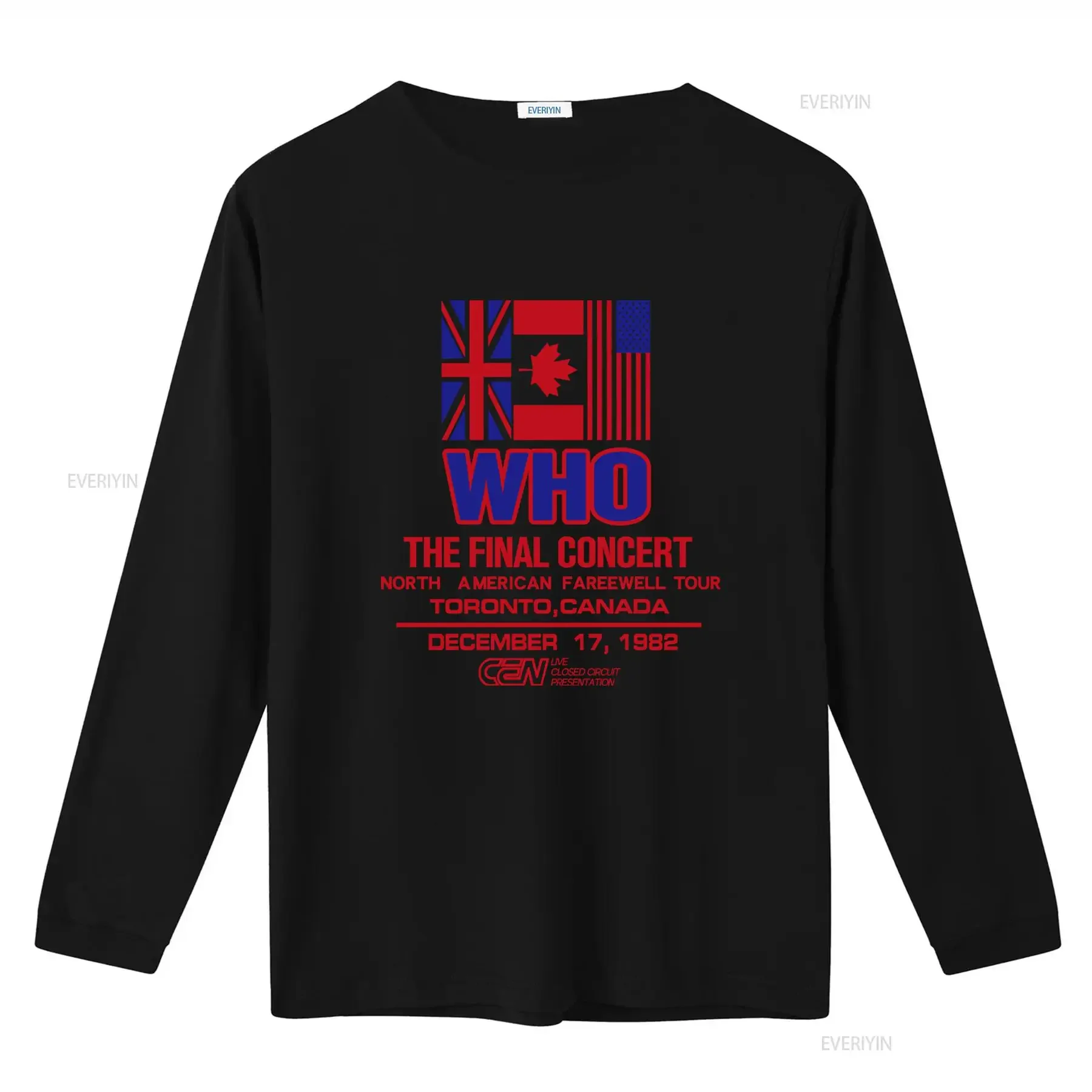 Vintage 1982 THE WHO Band Final Concert North American Farewell Tour Toronto Canada T Shirt Rock Music  vintage Washed