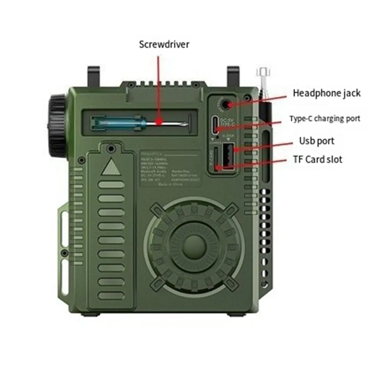 Full Radios Portable AM FM Radio Receiver Ham Radio Emergency Amateur Shortwave Radio SW AIR Band VHF SOS Alarm Clock